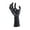 B, variant on sunsanly Demon Hand Statue Halloween Black Demon Hands Sculpture Wall Mounted Spooky Devil Hand Ornament Party Supplies