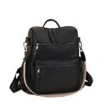 thumbnail image 2 of Women Backpack Purse Bag PU Leather Travel Backpack Purse for Ladies Shoulder Bags Satchel Handbag 2 Piece, 2 of 10
