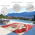 thumbnail image 3 of Red Santa Christmas Outdoor Rug for Patio/Deck/Porch, Non-Slip Large Area Rug 5 x 8 Ft, Xmas Snowflake Vintage Art Indoor Outdoor Rugs Washable Area Rugs, Reversible Camping Rug Carpet Runner, 3 of 8