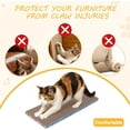 thumbnail image 4 of THBN 2Pack Cat Scratcher Pad, Reversible Scratching Cardboard, 14" Lx5.3 W Post Board for Indoor Cats Cardboard pad Sleep Play and Grind Claws, 4 of 8
