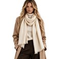 thumbnail image 2 of Unisex Women Men's Scarves Classic Wool Blend Scarf Solid Long Winter Scarf, 2 of 5
