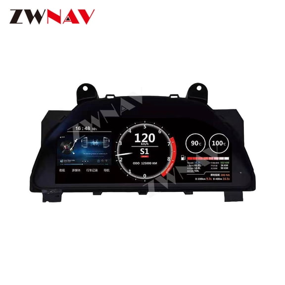 ZWNAV 12.3 inch car LCD digital instrument panel instrument cluster speedometer suitable for Toyota REIZ（Mrak X） 2005-2017 LCD Instrument Cluster