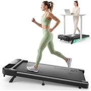 UREVO Smart Walking Pad with 12% Incline, Standing Desk Treadmill with 7-Layer Belt, 300lbs Capacity, Quiet Operation, Workout App with Track Insights, Remote Control for Home Office Exercise
