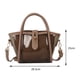 thumbnail image 5 of Bolsa De Hombro Bolso de hombro femenino de PVC, Bolso portátiles para mujer para el ocio diario (caqui), 5 of 8