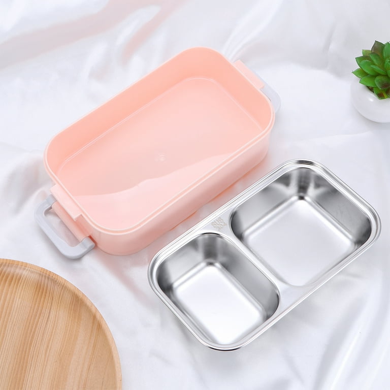 Scgrhp 1/2 Layer Rectangle Thermal for Food Stainless Steel Lunch Container - Food Storage Container Rectangle Stainless Steel Thermal Lunch Storage