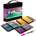 thumbnail image 1 of Kalour Juego De Lápices De Acuarela Premium De 120 Colores Con Pincel De Agua Estuche De Nailon Portátil Lápices De Colores Solubles En Agua Numerados Y Resistentes A La Luz Para Colorear Adultos Acua, 1 of 1