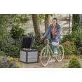 thumbnail image 3 of Keter Denali 30 Gallon Durable Gallon Durable Resin Outdoor Deck Box Storage Organization, Grey, 3 of 14