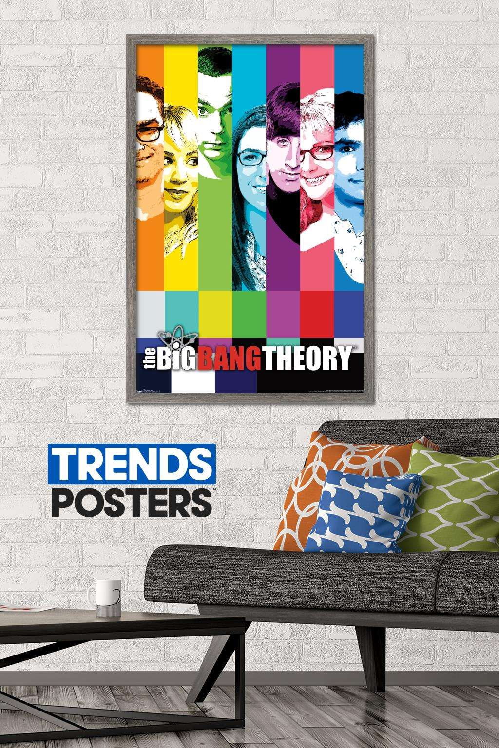 The Big Bang Theory - Signal Wall Poster, 22.375" x 34", Framed