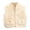 Beige, variant on Quealent Toddler Baby Girl Boys Sleeveless Fleece Plush Vest Sherpa Waistcoat Kids Solid Color V-neck Zipper Outerwear with Pockets (Beige, 3-4 Years)