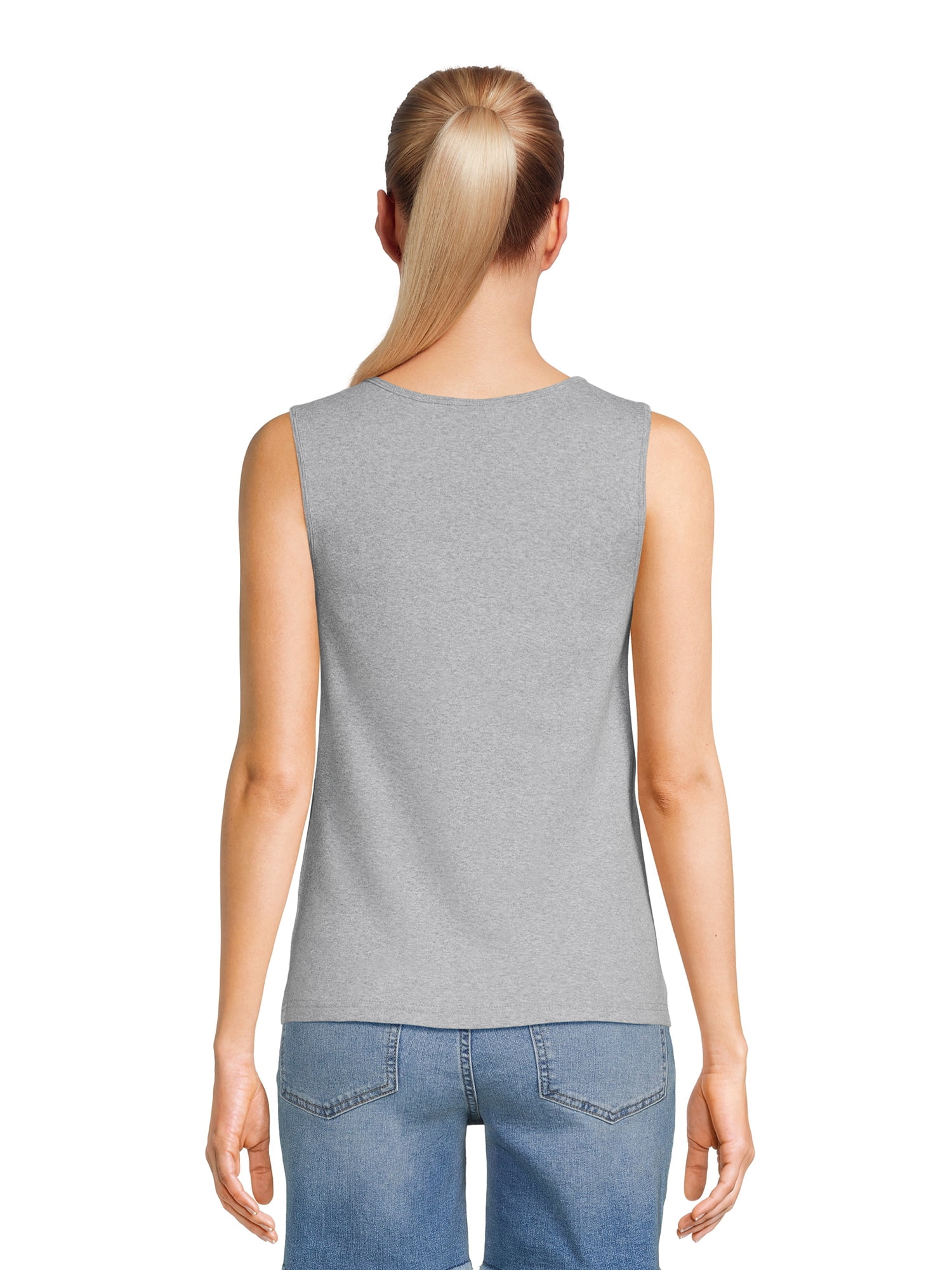 RealSize Women's Rib Muscle Tank Top, Sizes XS-3XL