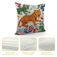 thumbnail image 4 of COMIO  Chinoiserie Pillow Covers  Dragon Throw Pillows Chinoiserie Decor Outdoor Pillows Cases Suitable for Couch Pillows Living Room Bedroom, 4 of 5