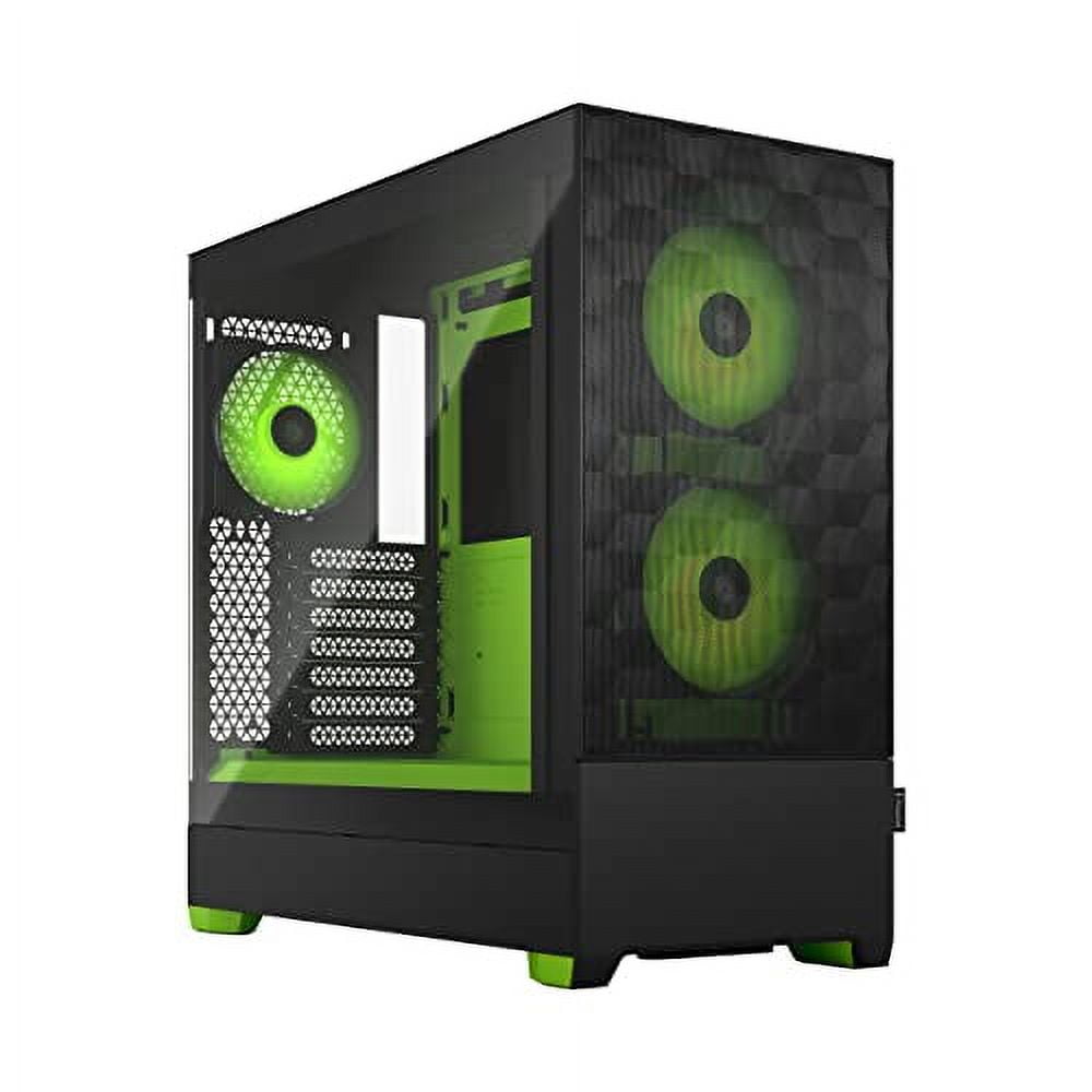 Fractal Design Pop Air RGB Black Green Core TG ATX High-Airflow Clear Tempered Glass Window Mid Tower Computer Case