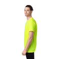 thumbnail image 2 of Hi Viz Gildan Ultra Cotton Pocket T-Shirt, 50/50 Cotton/Polyester, ANSI Compliant Safety Green, S, 2 of 5