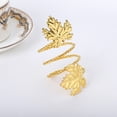 thumbnail image 4 of Golden/Silver Napkin Rings Set of 12 Leaf Napkin Ring Metal Serviette Rings Napkin Buckles Bulk for Dinner Party, Valentines Day, Family Gatherings, Wedding, Table Decorations, 4 of 7