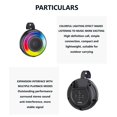 thumbnail image 4 of ¡Ofertas para Ahorrar!, Mini altavoz portátil para exteriores con luces coloridas y tarjeta de inserción para coche, regalo con Bluetooth Akmoler, 4 of 9