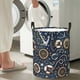 thumbnail image 5 of Fotbe Nautical Cesto de Ropa con Asas, Cesto Impermeable de Gran Capacidad, Bolsa de Lavado para Dormitorio, Cesto de Ropa con Ruedas y Asas-Small, 5 of 6