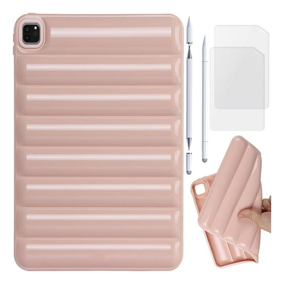 for Xiaomi Pad 7/7 Pro 11.2" Case Cover, 3D Cube Raised Back Design Shockproof Soft Ultra Slim Light Protective Shell with Screen Protector & Capacitive Pen