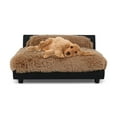 thumbnail image 3 of Club Nine Pets Roma Orthopedic Pet Bed for Dogs, Elevated, Small, Camel., 3 of 6