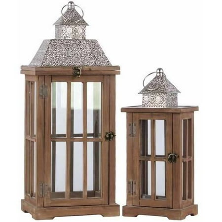 Urban Trends Collection Wood Lantern Weathered Finish Black This On Opens A Dialog That Displays Additional Images For Product With The Option To Zoom In Or Out