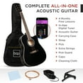 thumbnail image 5 of Best Choice Products 41in Full Size Beginner Acoustic Guitar Set with Case, Strap, Capo, Strings - Black, 5 of 10