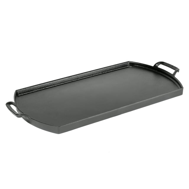 Estufa doble de hierro fundido Griddle Lodge Blacklock, 25 x 50 cm