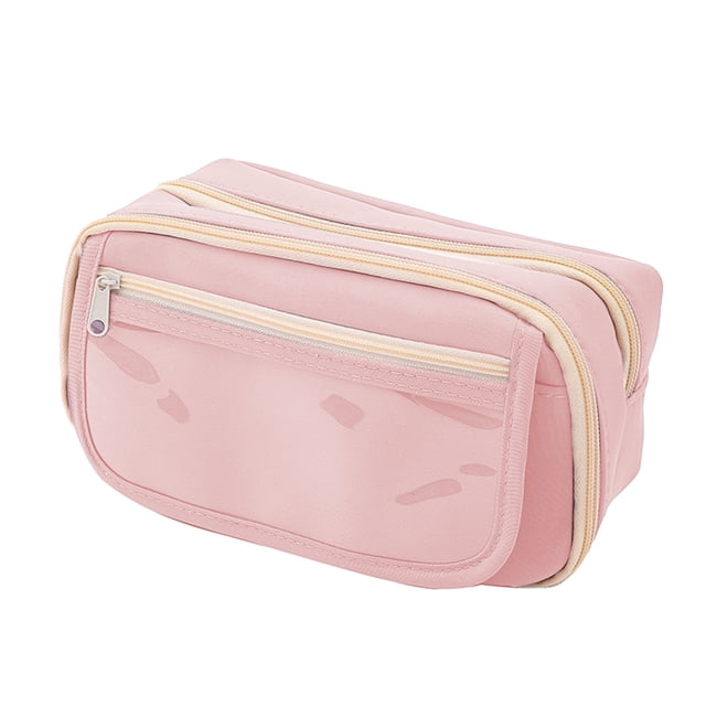 Estuche de Lápiz para Niñas Estuche de Lápiz de Gran Capacidad con Cremallera, Abierto, Adecuado para Estudiantes, Niñas, Niños Y Adultos para Almacenar en las Oficinas de la Escuela Bolígrafos para L