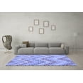 thumbnail image 3 of Ahgly Company Indoor Rectangle Abstract Blue Contemporary Area Rugs, 2' x 5', 3 of 4