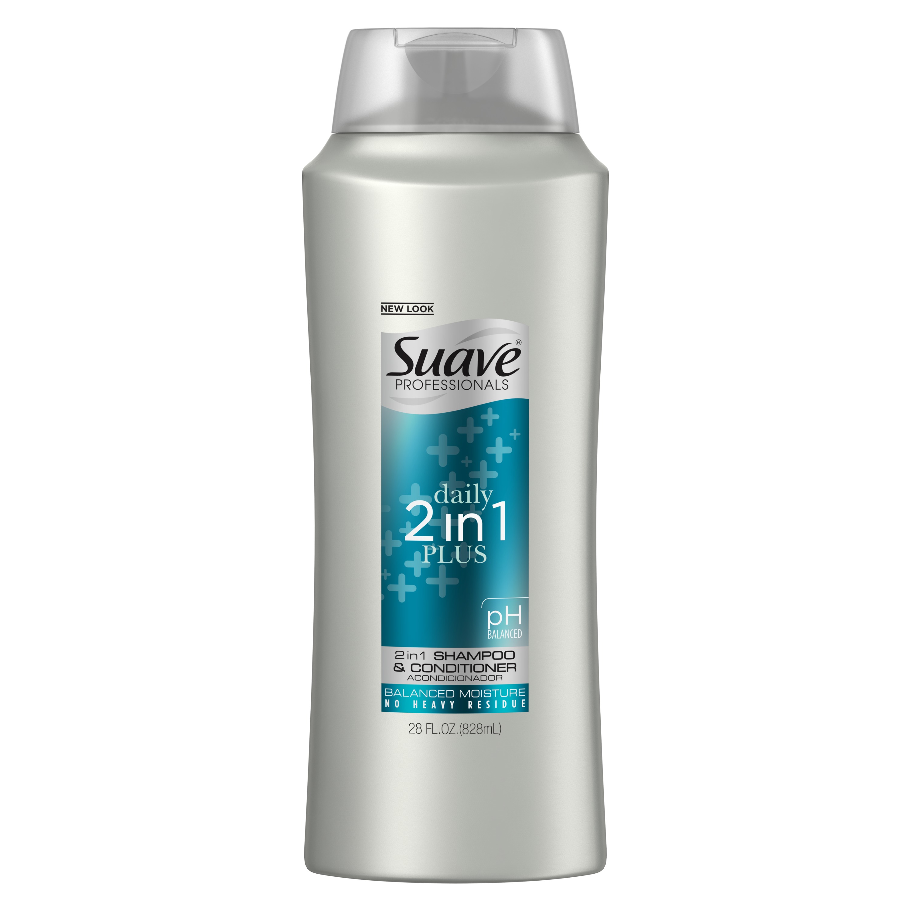 Suave Professionals 2 in 1 Shampoo and Conditioner Plus 28 oz, 4 count - image 2 of 9
