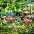 thumbnail image 5 of Trianu Hanging Bird Bath for Outdoors, 9in Bird Feeder Birdbath Bowl for Outdside, Bird Water Feeder Tray for Backyard Garden Yard Patio Decoration (Orange), 5 of 6