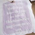 thumbnail image 3 of Cozy Comfort Throw Blanket, Get Well Gifts for Women, After Surgery Blanket, Hug Soft Fleece Healing Blanket Purple 50x60 inch, 3 of 6