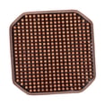 thumbnail image 1 of Funda de asiento de masaje de verano con almohadilla refrescante de 42 cm x 42 cm, transpirable, con cuentas de madera. Café, 1 of 8