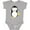 AC-Heather Grey, variant on Penguin Boys or Girls Baby Bodysuit
