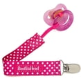 thumbnail image 3 of BooginHead Universal Pacifier Clip, Infant Toddler Boys and Girls, Pink Polka Dots, 3 of 7