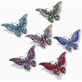 thumbnail image 5 of Broche de mariposa grande de 3,5 pulgadas para mujer, accesorio de moda en tono dorado con cristales de diamantes de imitación para regalo de fiesta de boda, 1 unidad, azul ER, 5 of 5
