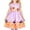 Purple Pumpkin, variant on Girls Dress Green Casual Rose Flower Double Bow Tie 4-5 Years
