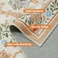 thumbnail image 4 of Wonnitar 5'x 7' Floral Area Rug for Living Room, Cottagecore Washable Rug for Bedroom, Beige Non Slip Botanical Bee Rug Soft Low-Pile Carpet for Nursery Kids Room Sunroom, 4 of 9