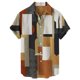 thumbnail image 1 of Camisas Para Hombre Manga Corta Casual Hombres Solapa Estampado Manga Corta Puños Botón Puerto Estilo Floral Camisa Sand Beach Hawaiianss Summer Top (Coffee, XL), 1 of 3