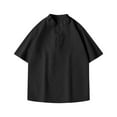 thumbnail image 6 of Fnnxeal Mens Summer T-Shirts Short Sleeve Outdoor Solid Crew Neck Casual Black Shirts for Men Size 2XL, 6 of 6