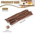 thumbnail image 2 of Uxcell 30Pcs 19.7" Palitos de madera natural para manualidades, marrón, 2 of 6
