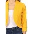 thumbnail image 5 of Women's Casual 3/4 Sleeve Bolero Open Front Cardigan Jacket, 5 of 6