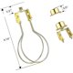 thumbnail image 3 of Lamp Shade Harp Holder Adapter Kit - 2 Pack (gold), 3 of 5