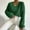 Green, variant on Itsame Women Knitted Sweater V-Neck Knitted Sweaters Long Sleeves New Solid Color Sweatshirts Black Size S