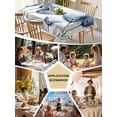 thumbnail image 5 of Blue Tulip Table Cloth, Spring Floral Pastoral Flower Aesthetics Waterproof Tablecloth for Rectangle Tables, Reusable Washable Fabric Table Cover for Restaurant Kitchen Dining Tables 54"x108", 5 of 6