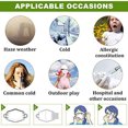 thumbnail image 2 of 40pcs Fine Denier Face Mask Filter Inserts Cotton Mask Soft Wicking PM2.5 Filtration Filter Inserts, 2 of 8