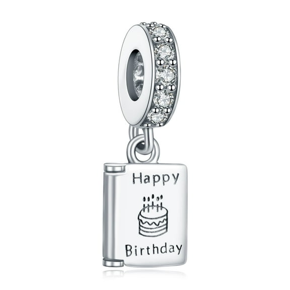Birthday Wishes S925 Pendant Charm for Women Moment Bracelet Necklace Pendant