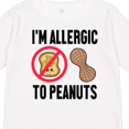 thumbnail image 4 of Inktastic Im Allergic to Peanuts Food Allergy Awareness Boys or Girls Long Sleeve Toddler T-Shirt, 4 of 5