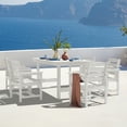 thumbnail image 3 of JUSTLET 6 PC Outdoor Patio Furniture Set, Patio Dining Sets, 5 Chairs and 1 Table, White, 3 of 10