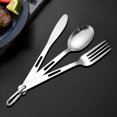 thumbnail image 6 of JoyMoreHome Travel Utensils with Case, Portable Set for Work, Stainless Steel Reusable Travel Cutlery Set, Knife Fork and Spoon Set for Camping, Picnic, Gadgets, 6 of 8