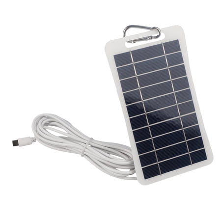 Homena 5W 5V Solar Charging Panel 5V 0-400MA TYPE-C Output Port For Camping Hiking Outdoor Camera Solar Panel Mobile Phone Charger