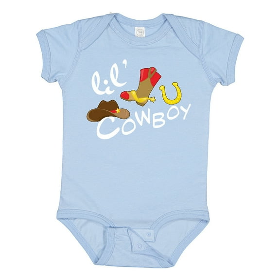Inktastic Lil' Cowboy Boys Baby Bodysuit